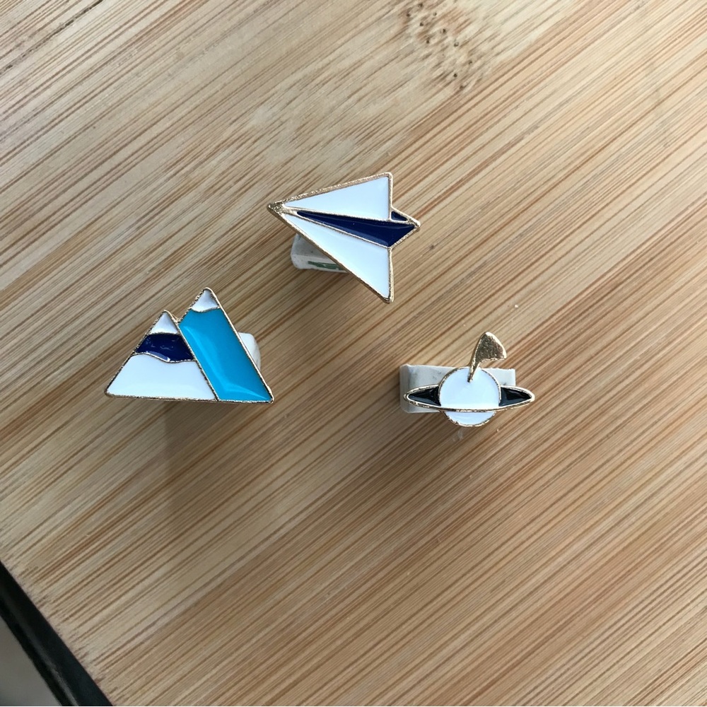 Set of three Enamel Pins